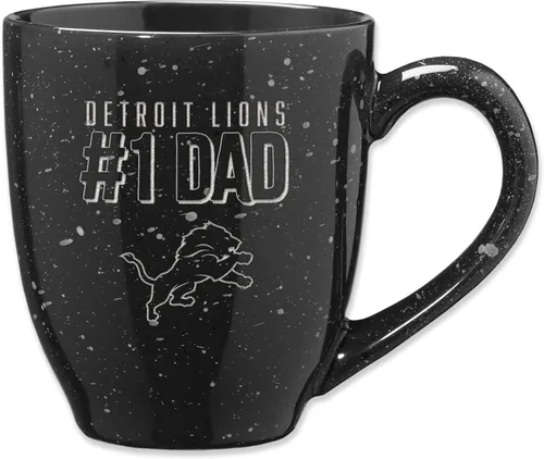 Vista 68 de Rico Industries NFL Football #1 Dad 16 oz Team Color Laser Engraved Ceramic Coffee Mug