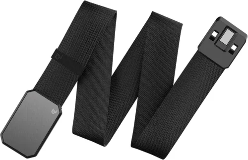 Vista 3 de Groove Life - Cinturón de nailon elástico para hombre con hebilla magnética de aluminio