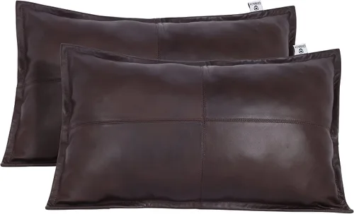 Vista 21 de Funda de almohada rectangular de piel de cordero – Funda de cojín para sofá – Fundas decorativas para sala de estar y dormitorio, caja negra