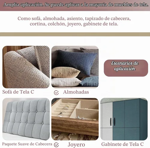 Vista 7 de Gheeidau Cinta de reparación de lino de 4 x 70 pulgadas, parche de tela de reparación de sofá autoadhesivo para muebles, sofás, cojines, sillas