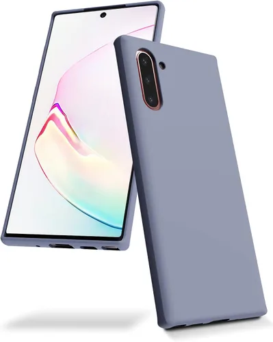 Vista 10 de GOOSPERY Funda de silicona líquida para Galaxy Note 10 (2019) Silky-Soft Touch Full Body Protection Funda a prueba de golpes con forro de microfibra