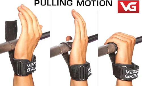 Vista 7 de Versa Gripps® Clásico, fabricado en los Estados Unidos, correas de muñeca para levantamiento de pesas, el mejor accesorio de entrenamiento