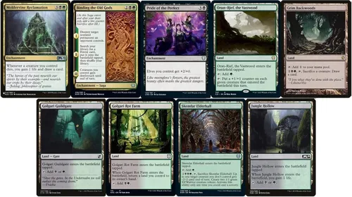 Vista 6 de Elite Golgari Elf Commander Deck - Lathril - Verde Negro - EDH - 100 cartas - Magic The Gathering Deck - Muy fuerte