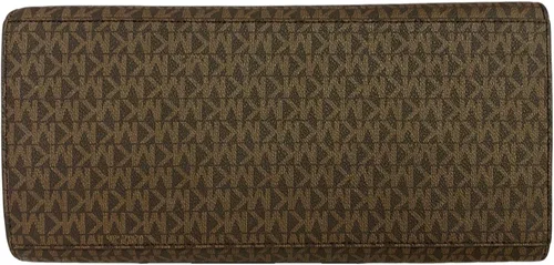 Vista 5 de Michael Kors Avril - Bolso bandolera grande con cremallera superior, color marrón, Marrón Mk/Oro