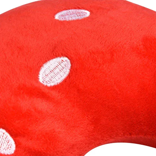 Vista 8 de Fdit Almohada en forma de U suave algodón PP lindo patrón para bebé niños asiento de viaje descanso cuello (fresa)
