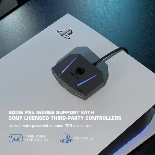 Vista 5 de leadjoy VX2 AimBox - Adaptador de teclado y mouse para consola de juegos convertidor de conexión con cable con conector de estudio de 0138in