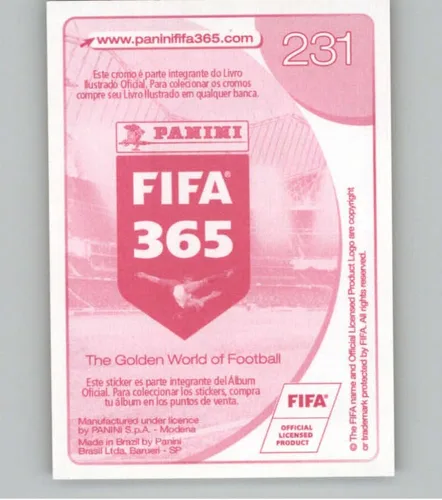 Vista 2 de Pegatinas Panini FIFA 365 2016-17 Central/Sudamérica #231 Salustiano Candia Club Olimpia - Adhesivo oficial de álbum de fútbol en estado crudo