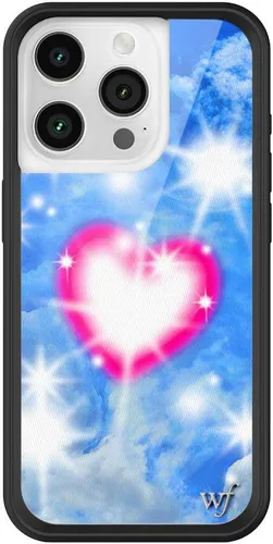 Vista 75 de Wildflower - Fundas compatibles con Apple iPhone 15 Pro Protector de goma negro, certificado de prueba de caída de 4 pies, propiedad de mujeres