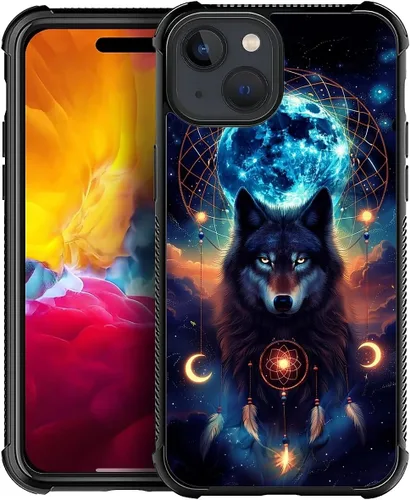Vista 598 de Funda compatible con iPhone 15, diseño de elefantes africanos, diseño increíble a prueba de golpes, antiarañazos, carcasa trasera de policarbonato