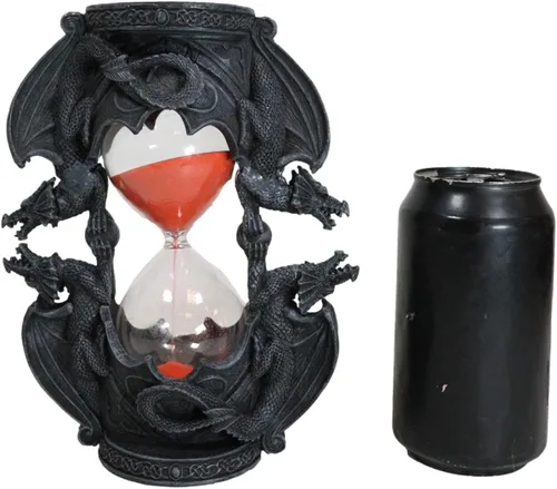 Vista 5 de Ebros Gift Invertible Gótico Cuatro Elementales Dragones Arena Temporizador Estatuilla Dragón Reloj de Arena Calabozos y Dragones Fantasía Mítica