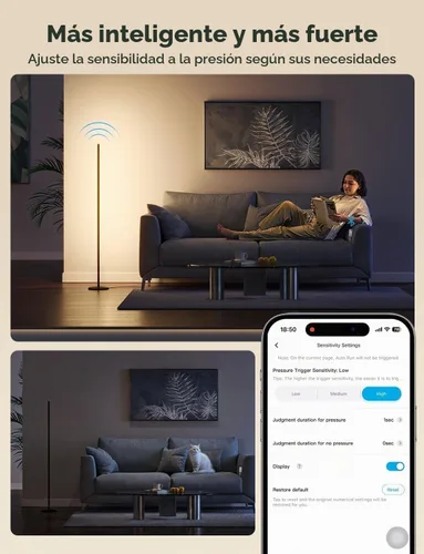 Vista 3 de GoveeLife Sensor de presión inteligente 2.0, cuenta con detección automática de presión mejorada, sensor de presión de tira larga, conexión de largo