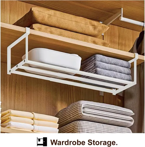Vista 6 de Organizador expandible para zapatos, estante ajustable para zapatos y estante debajo del gabinete, para almacenamiento y organización de zapatos
