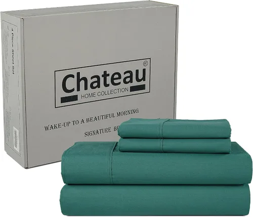 Vista 8 de CHATEAU HOME COLLECTION Tencel - Juego de sábanas de algodón suave, transpirable de 300 hilos con certificación Oeko-TEX, tamaño King, sábanas