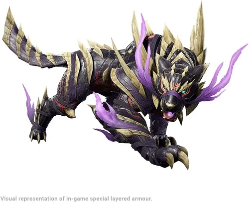 Vista 3 de Monster Hunter Rise Amiibo Palamute Figura Versión EE.UU.