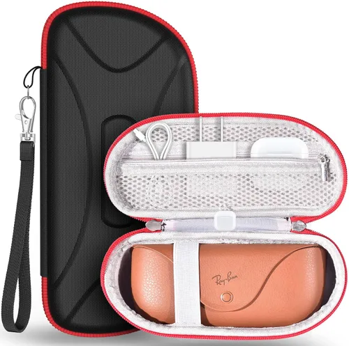 Vista 2 de LUOKE Estuche rígido de transporte para Ray-Ban Meta WayfarerSkylerHeadliner caja de carga con accesorios para gafas inteligentes RayBan