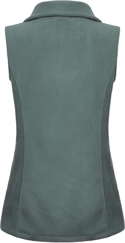 Vista 48 de SeSe Code Chaleco de forro polar ligero con cremallera frontal y bolsillos para mujer