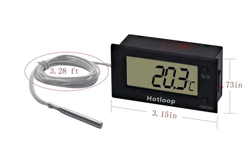 Vista 3 de Termómetro Digital de Horno Hotloop Resistente al Calor hasta 572°F/300°C, LCD