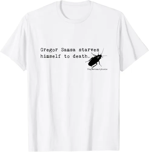 Vista 2 de Camiseta Spoiler The Metamorphosis By Franz Kafka, Blanco, S