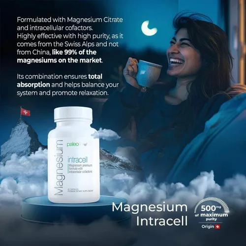Vista 9 de INTRACELL de Magnesio Premium - 500 mg - 120 Cápsulas (Paquete de 2)