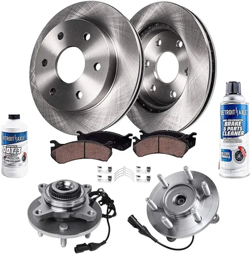 Vista 62 de Detroit Axle - 4 rotores de freno para Ford 1994-2004 Mustang, rotores de freno de disco delanteros y traseros 1995 1996 1997 1998 1999 2000 2001