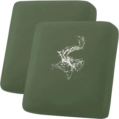 Vista 54 de hyha Fundas de cojín impermeables para sofá, funda elástica para asiento de sofá para perro, lavable, antideslizante, impermeable, fundas de cojín