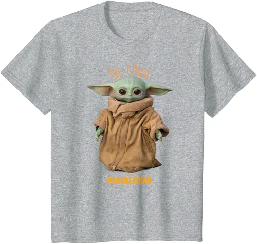 Vista 40 de Star Wars The Mandalorian Grogu The Child Photo Pose - Camiseta linda Negro
