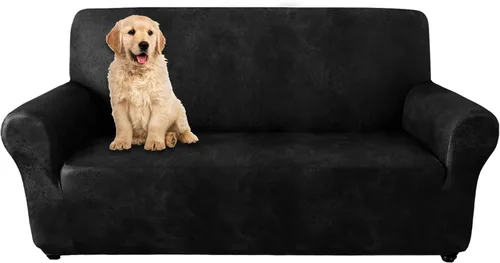 Vista 7 de molasofa Funda de sofá individual para decoración del hogar, funda de sillón de elastano súper suave, similar al cuero, lavable, antideslizante, 1