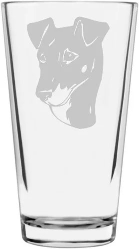 Vista 390 de Podenco Canario - Vaso de pinta de 16 onzas con temática de perro personalizado