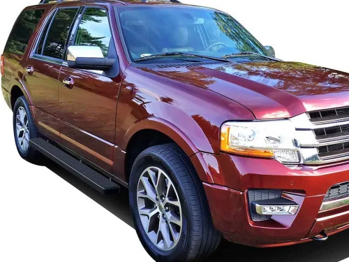 Vista 4 de APS, estribos de 12.7 cm en negro mate compatibles con Ford Expedition 2003-2017 (excluye modelo EL) (no se ajusta a la edición Funkmaster Flex)