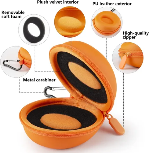 Vista 2 de Estuche de viaje para mujer caja portátil de un solo reloj organizador de caja de reloj de viaje 1 ranura - Se adapta a todos los relojes de pulsera