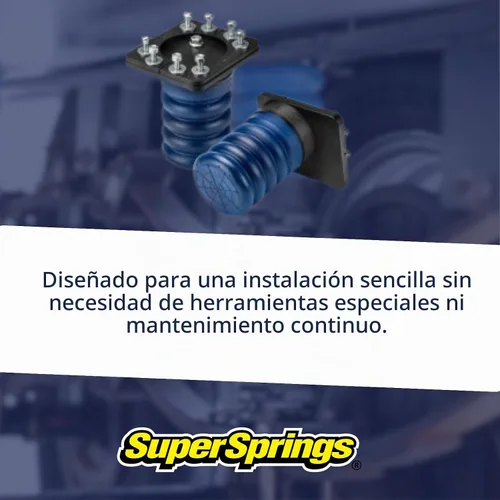 Vista 4 de SuperSprings SSR-307-40 SumoSprings Trasero para Dodge RAM 1500, Azul, 1000 libras.
