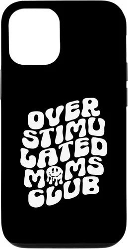 Vista 28 de Groovy Overstimulated Moms Club Funny Trendy Mom Case for iPhone 17