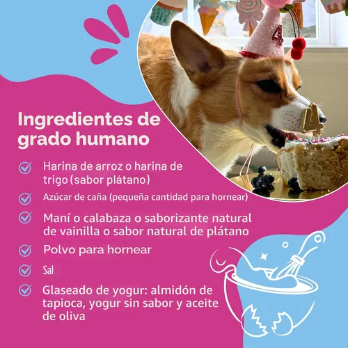 Vista 7 de Puppy Cake - Mezcla de pastel de plátano y glaseado para perros