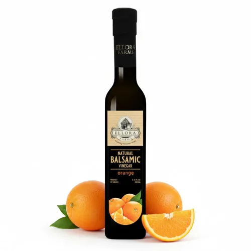 Vista 8 de Ellora Farms, Vinagre balsámico con infusión de jarabe de dátil, espeso, cremoso y envejecido en barrica, sin conservantes, botella de vidrio, 8.45