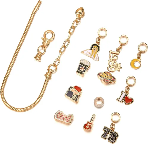 Vista 5 de Pulsera de amistad para amantes de la reputación 1989 Speak Now Fearless Album Inspirado Pulsera para regalos de concierto