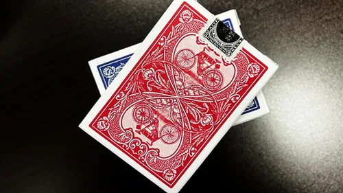 Vista 2 de Murphy's Magic Supplies, Inc. Cartas de papel de bicicleta AutoBike No. 1 (rojo)
