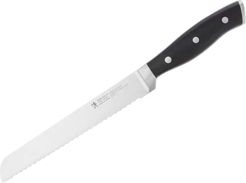 Vista 4 de HENCKELS Cuchillo de Pan Forjado Accent Razor-Sharp de 8 pulgadas, Cuchillo para Pastel, Negro, Ingeniería Alemana Informada por Más de 100 Años