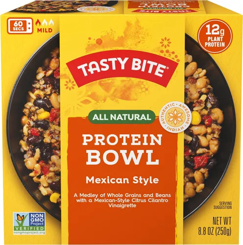 Vista 5 de Tasty Bite Tazón de proteína mexicana de 8.8 onzas
