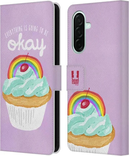 Vista 258 de Head Case Designs Assortment Cupcakes Happiness Leather Wallet Case Compatible with Samsung Galaxy A07 4G Surtido