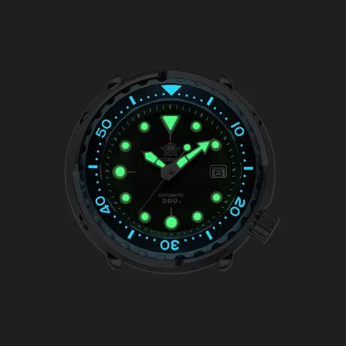 Vista 4 de ADDIESDIVE Relojes de buceo para hombre 1.870 in reloj de pulsera automático Nh35 impermeable 300 M luminiscente Chromalight Dial My-H5