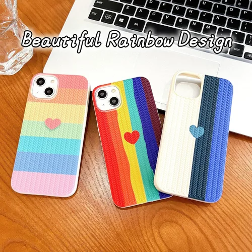 Vista 5 de Funda compatible con iPhone 13 Pro con forma de corazón para mujeres y niñas, diseño estético, delgado, delgado, a prueba de golpes, funda