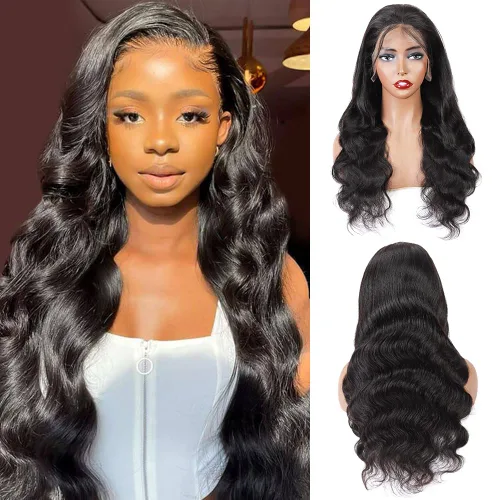 Vista 33 de Cabello humano ondulado con cierre frontal de encaje HD 4 x 4, cierre de encaje con cabello de bebé, cabello humano 100% virgen brasileño