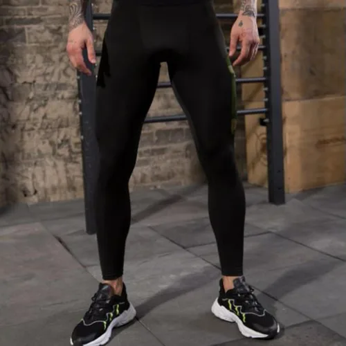 Vista 4 de 1 Pack Men's Compression Pants Cool Dry Athletic Workout Running Tights Leggings with Pocket