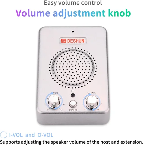 Vista 4 de DESHUN Sistema de intercomunicación de ventana de doble manera, altavoces de ventana, un walkie-talkie que se puede conectar al vidrio, micrófono