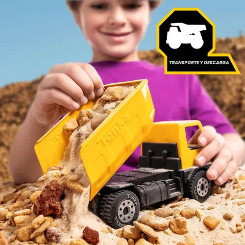Vista 7 de Tonka - Steel Classics Serie Giga - Camión volquete y excavadora, paquete de 2