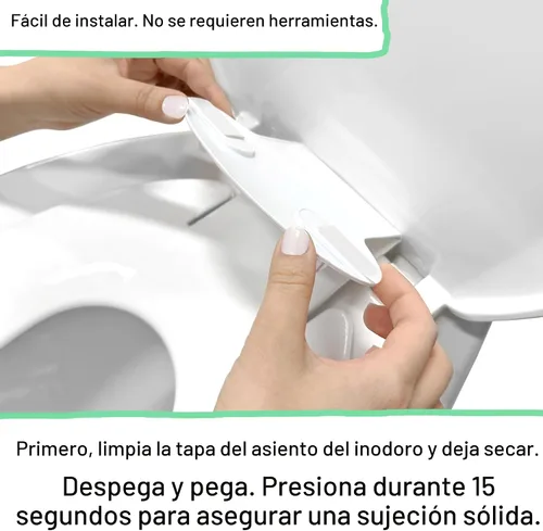 Vista 5 de Ingenuity: Asiento de orinal Flip & Sit de Ingenuity (Blanco) – Asiento de entrenamiento para orinal fácil de instalar y quitar que se acopla al