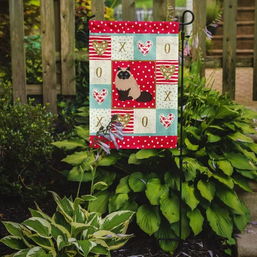 Vista 2 de Caroline's Treasures CK5753GF Bandera de jardín persa Hymalayan Cat Love para buzón, bandera decorativa para patio exterior, patio, obras de arte