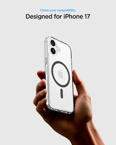 Vista 2 de Spigen Funda para iPhone 17, Ultra Hybrid MagFit [Control de cámara cubierta de TPU] [Anti-amarilleo] [Compatible con Magsafe] - Grafito