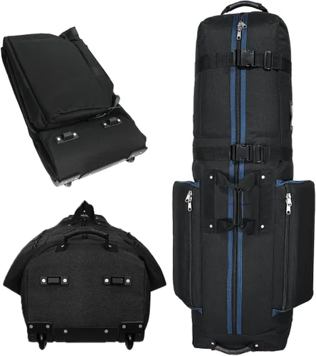 Vista 9 de CADDYDADDY Constrictor Golf Travel Bag Cover w/Thick Dense Foam Padded Top