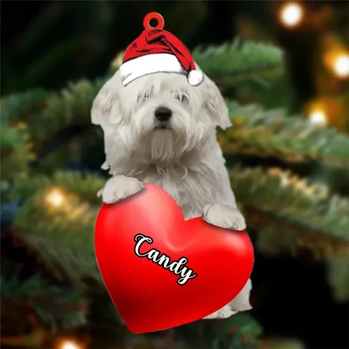 Vista 37 de Adornos de Navidad personalizados para perros, nombre personalizado, adorno de Malamute de Alaska, adornos acrílicos, regalos de Navidad, amantes